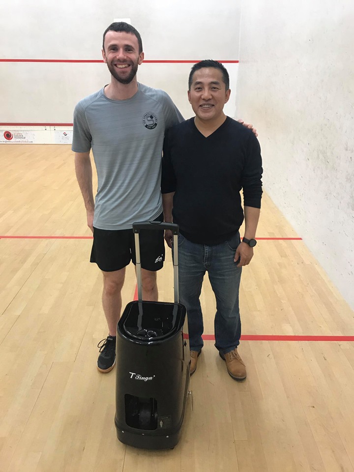 Squash Ball Machine Squash cannon trainer 80 Balls Warmer